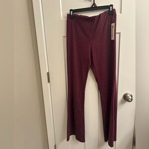 Burgundy bedazzled Pants